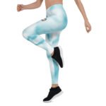 All-Over Print Leggings Blue Horizon