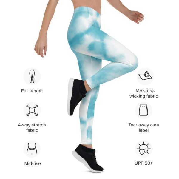 All-Over Print Leggings Blue Horizon