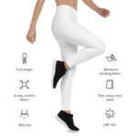 All-Over Print Leggings White