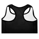 All-Over Print Padded Sports Bra Black