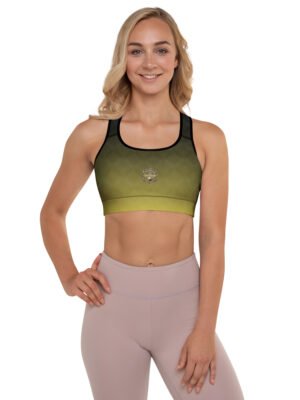 All-Over Print Padded Sports Bra Sunrise