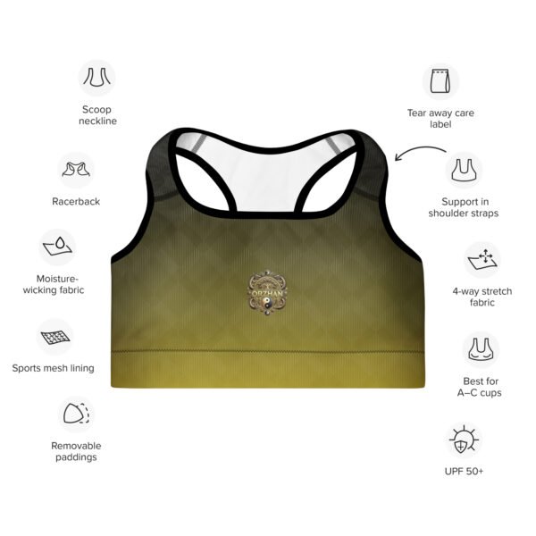 All-Over Print Padded Sports Bra Sunrise