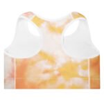 All-Over Print Padded Sports Bra Golden Glow