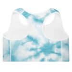 All-Over Print Padded Sports Bra Blue Horizon