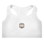 All-Over Print Padded Sports Bra White