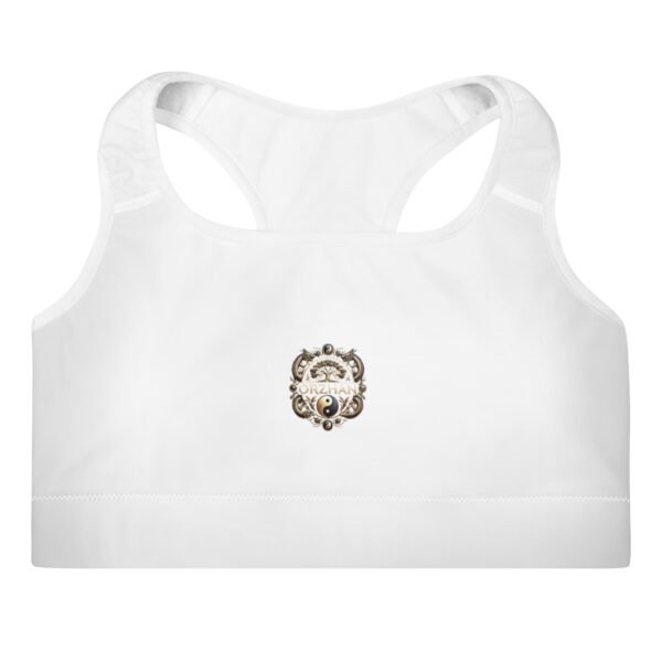 All-Over Print Padded Sports Bra White