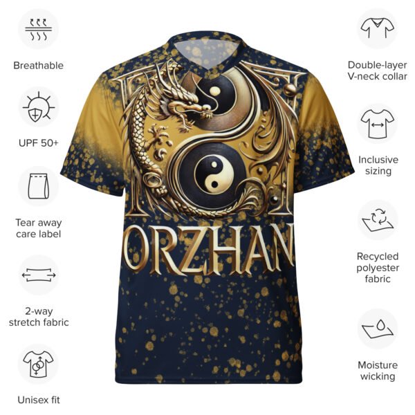 All-Over Print Recycled Unisex Sports Jersey Dragon Majesty