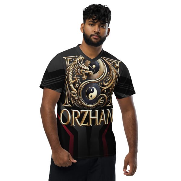 All-Over Print Recycled Unisex Sports Jersey Vortex Blade