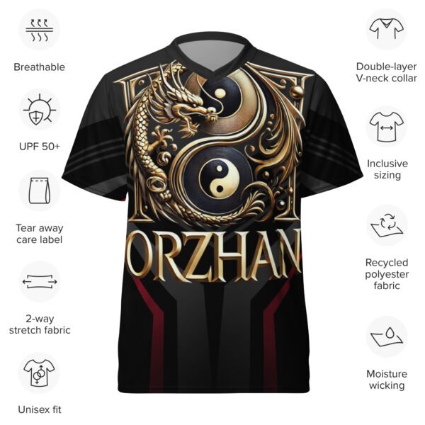 All-Over Print Recycled Unisex Sports Jersey Vortex Blade