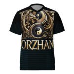 All-Over Print Recycled Unisex Sports Jersey Black