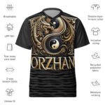 All-Over Print Recycled Unisex Sports Jersey Nightfall Dragon