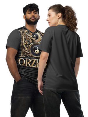 All-Over Print Recycled Unisex Sports Jersey Nightfall Dragon