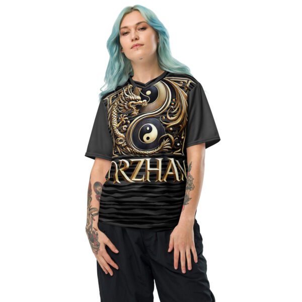 All-Over Print Recycled Unisex Sports Jersey Nightfall Dragon