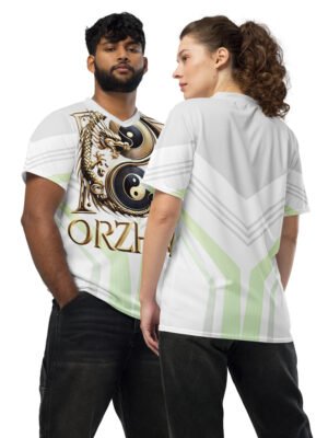 All-Over Print Recycled Unisex Sports Jersey Emerald Balance