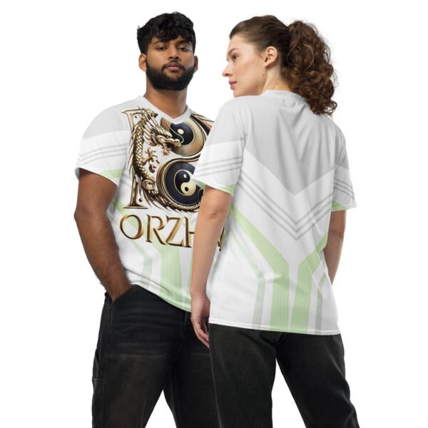 All-Over Print Recycled Unisex Sports Jersey Emerald Balance