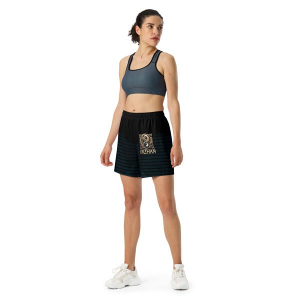 All-Over Print Unisex Athletic Long Shorts Black