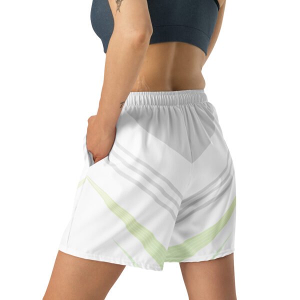 All-Over Print Unisex Athletic Long Shorts Emerald Balance