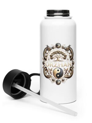 Stainless Steel Water Bottle with a Straw Lid