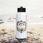 Stainless Steel Water Bottle with a Straw Lid