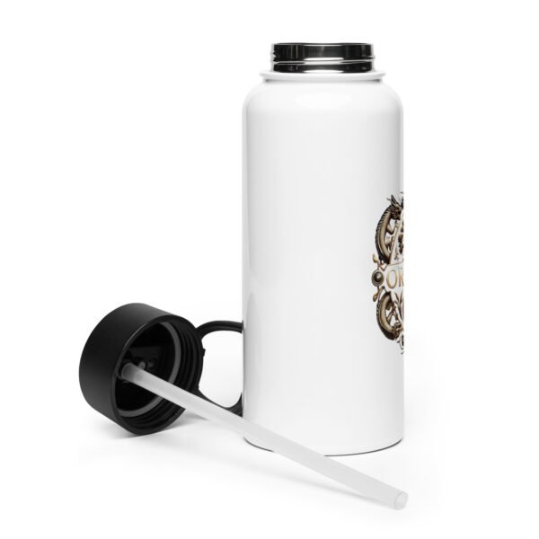 Stainless Steel Water Bottle with a Straw Lid