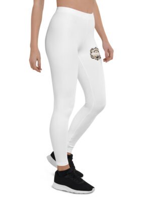 All-Over Print Leggings White