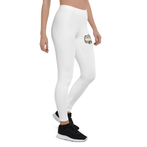 All-Over Print Leggings White