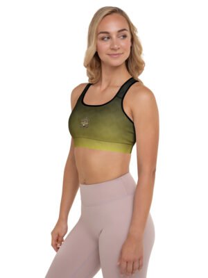 All-Over Print Padded Sports Bra Sunrise