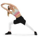 All-Over Print Recycled Longline Sports Bra Mint Rose