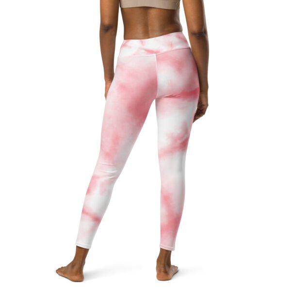 All-Over Print Yoga Leggings Pink Dawn