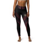 All-Over Print Yoga Leggings Vortex Pulse