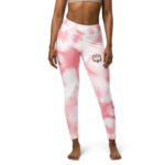 All-Over Print Yoga Leggings Pink Dawn