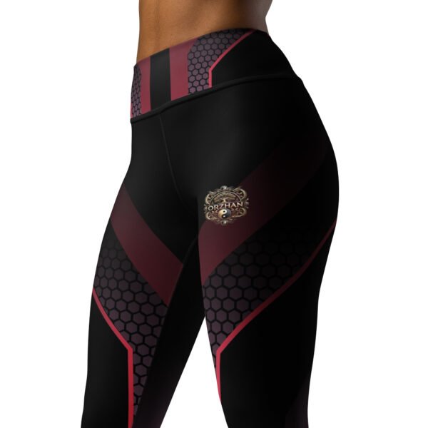 All-Over Print Yoga Leggings Vortex Pulse