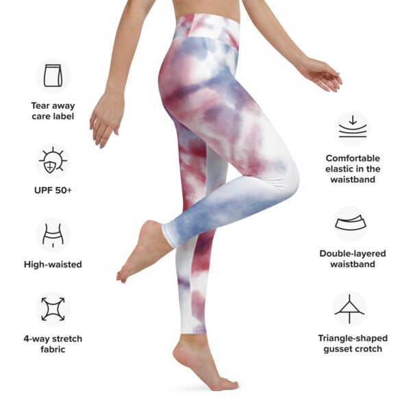 All-Over Print Yoga Leggings Celestial Cloud