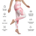 All-Over Print Yoga Leggings Pink Dawn