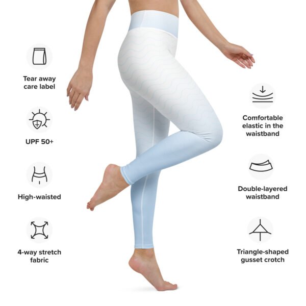 All-Over Print Yoga Leggings Crystal Sky